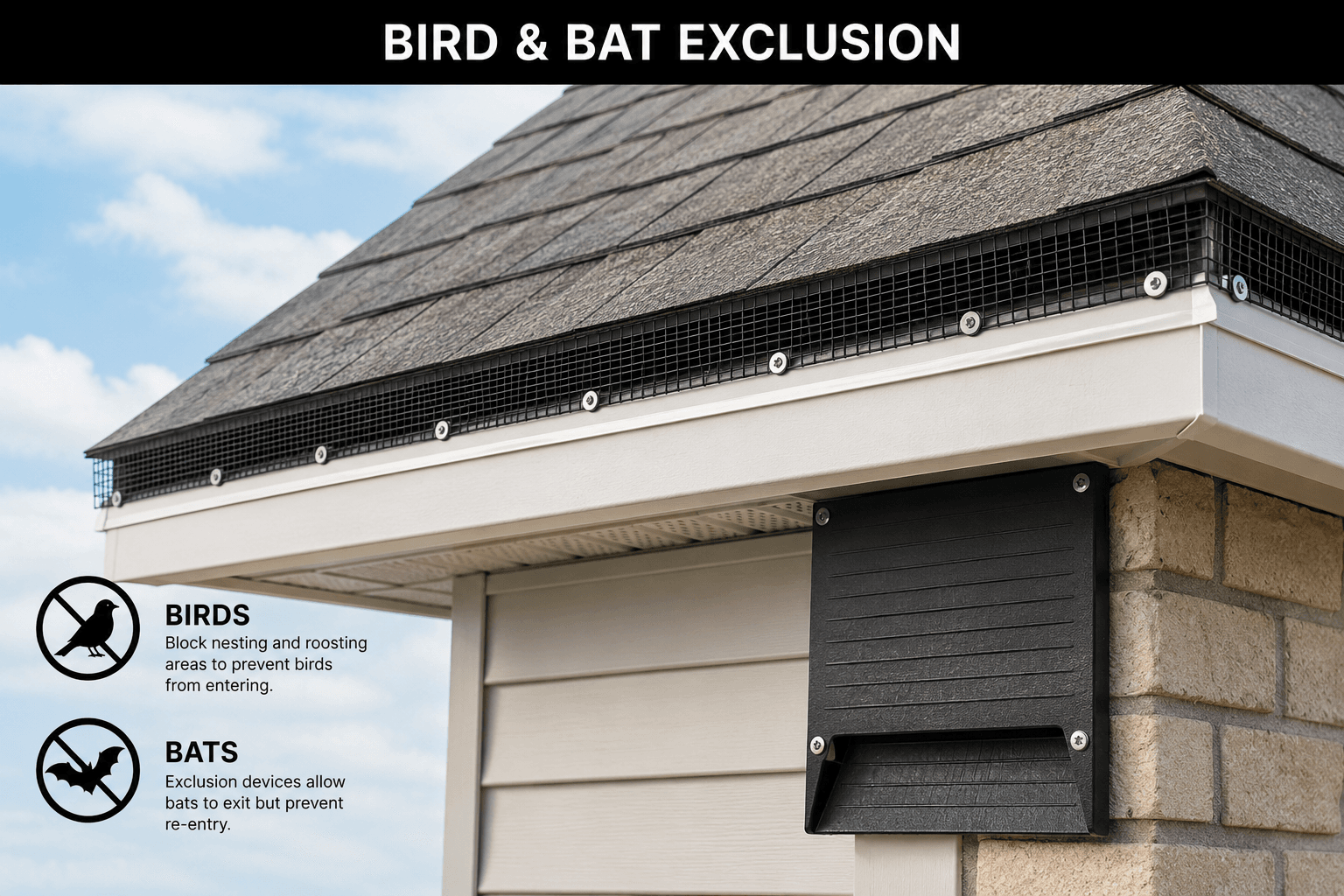 Bird control and wildlife exclusion services